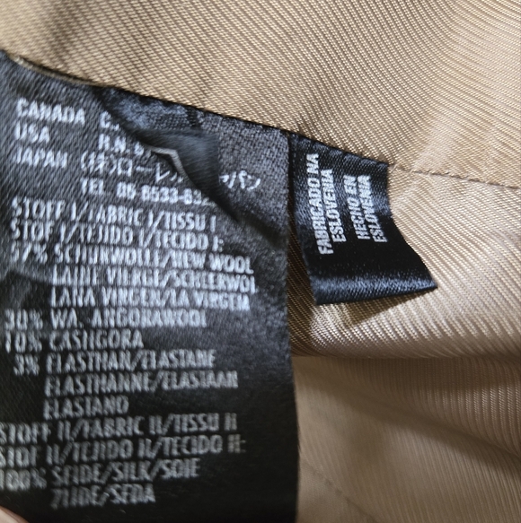 LAURÈL lightweight Wool and Angora Tan Brown Blazer. Size 34/ Small - Picture 12 of 14